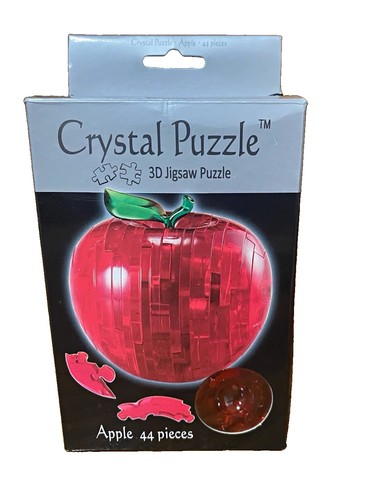 Crystal puzzle apple - 3d,