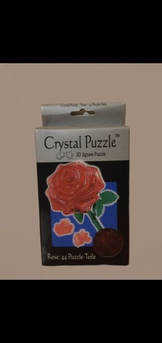 Crystal puzzle rose - puzzle, rot