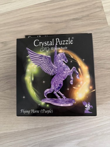 Crystal puzzle einhorn lila - 3d,